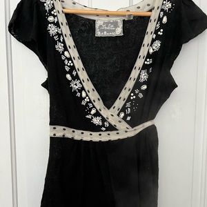 Anthropologie Deletta wrap top large